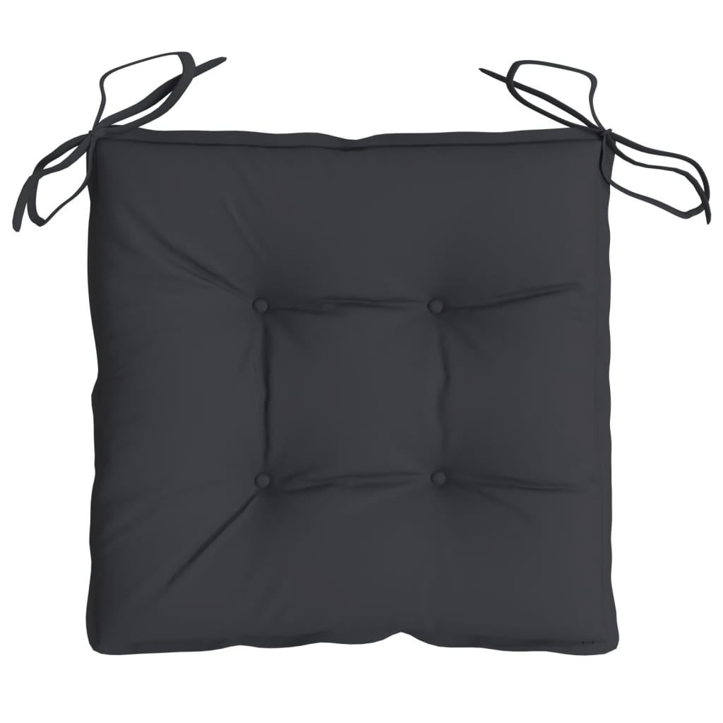 vidaXL Coussins de palette lot de 2 noir 50x50x7 cm tissu oxford