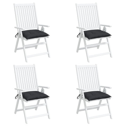 vidaXL Coussins de palette lot de 4 noir 50x50x7 cm tissu oxford