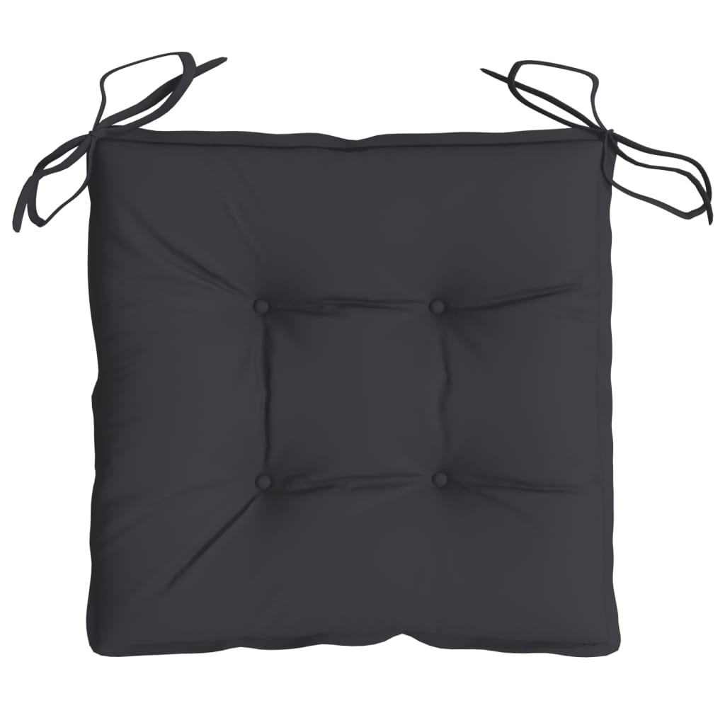 vidaXL Coussins de palette lot de 6 noir 50x50x7 cm tissu oxford