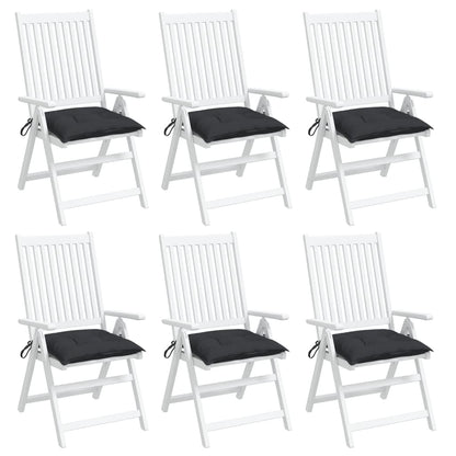 vidaXL Coussins de palette lot de 6 noir 50x50x7 cm tissu oxford