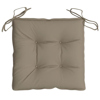 vidaXL Coussins de palette lot de 2 taupe 50x50x7 cm tissu oxford