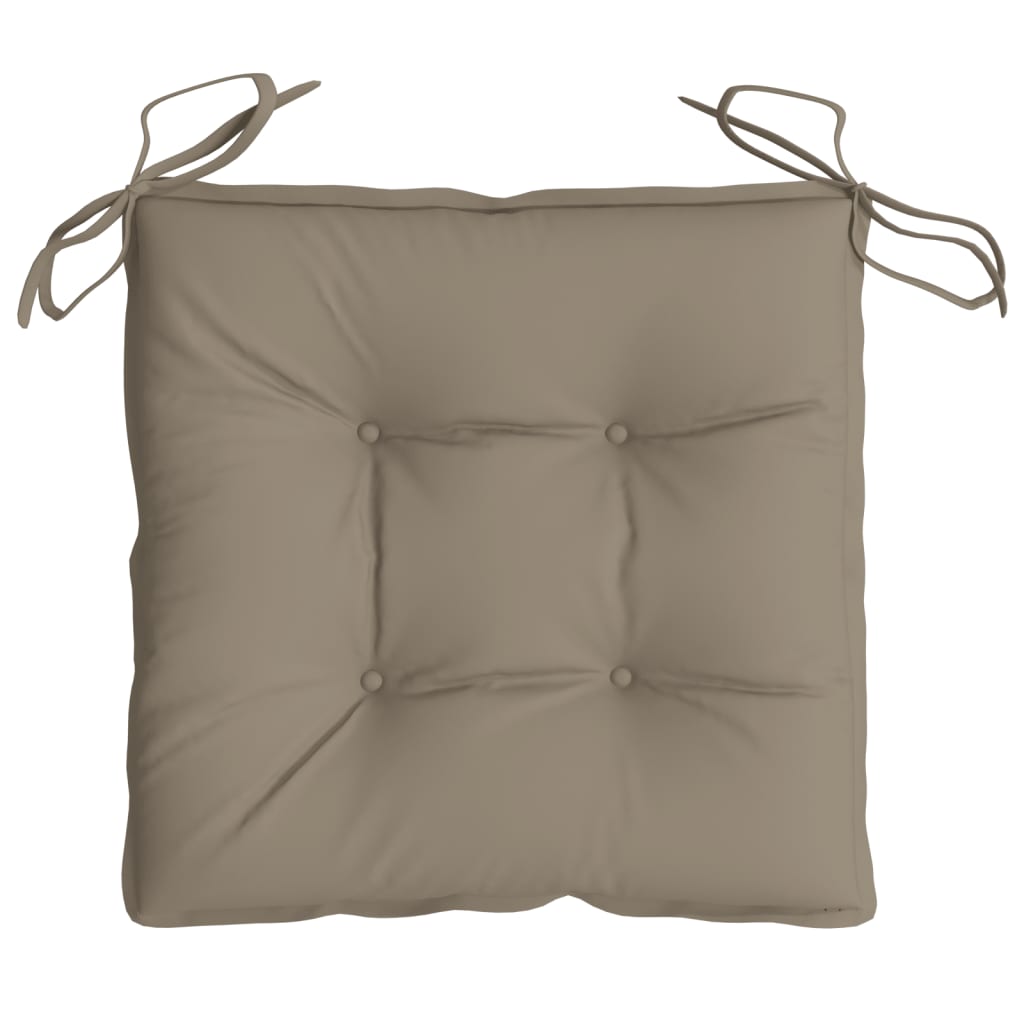 vidaXL Coussins de palette lot de 4 taupe 50x50x7 cm tissu oxford