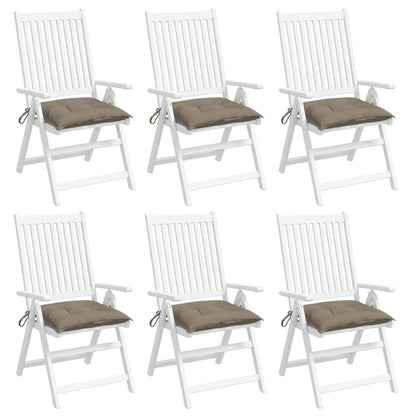 vidaXL Coussins de palette lot de 6 taupe 50x50x7 cm tissu oxford