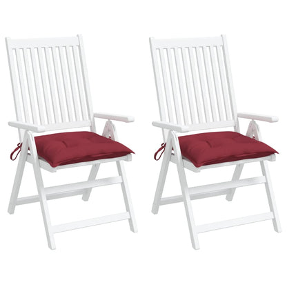 vidaXL Coussins de palette lot de 2 rouge bordeaux 50x50x7 cm