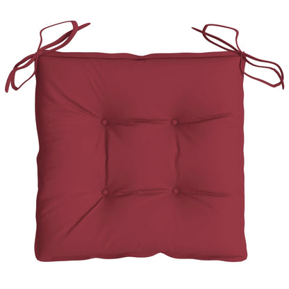 vidaXL Coussins de palette lot de 4 rouge bordeaux 50x50x7 cm