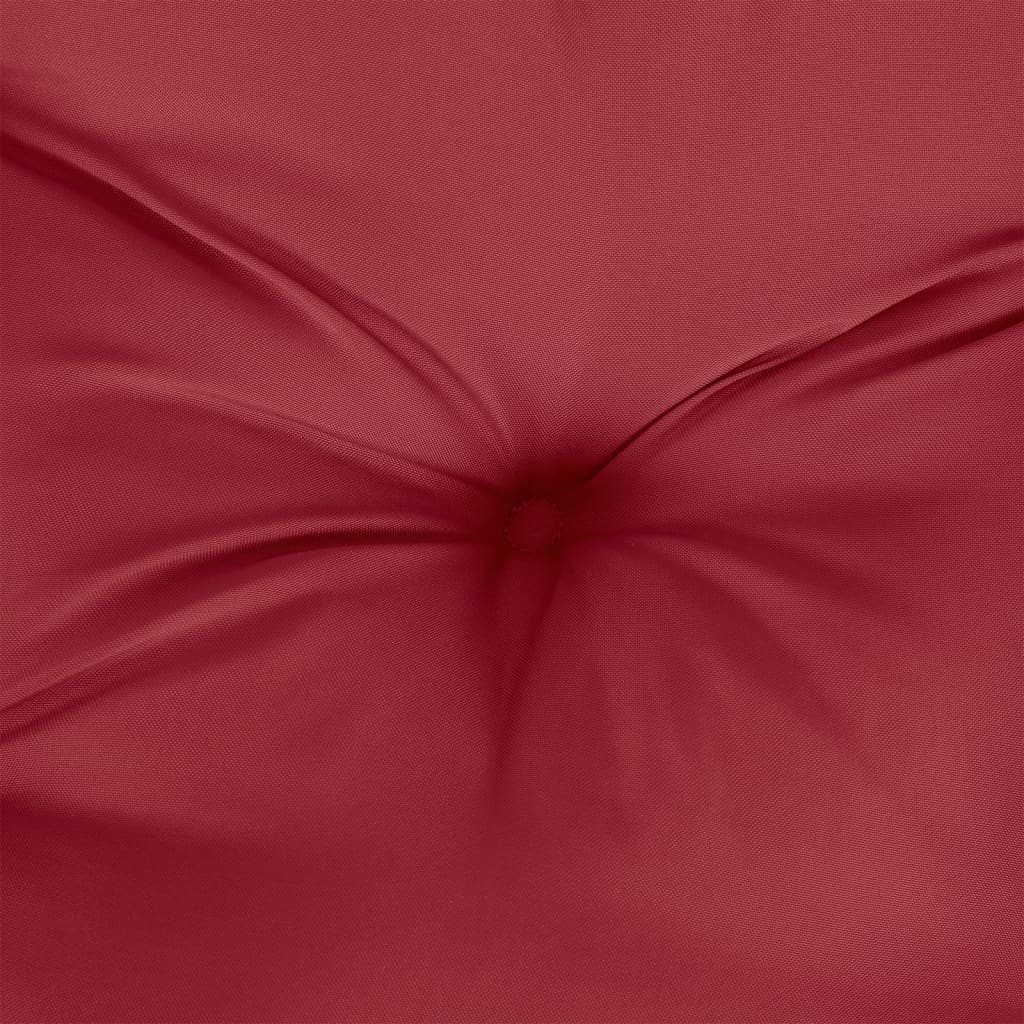 vidaXL Coussins de palette lot de 6 rouge bordeaux 50x50x7 cm