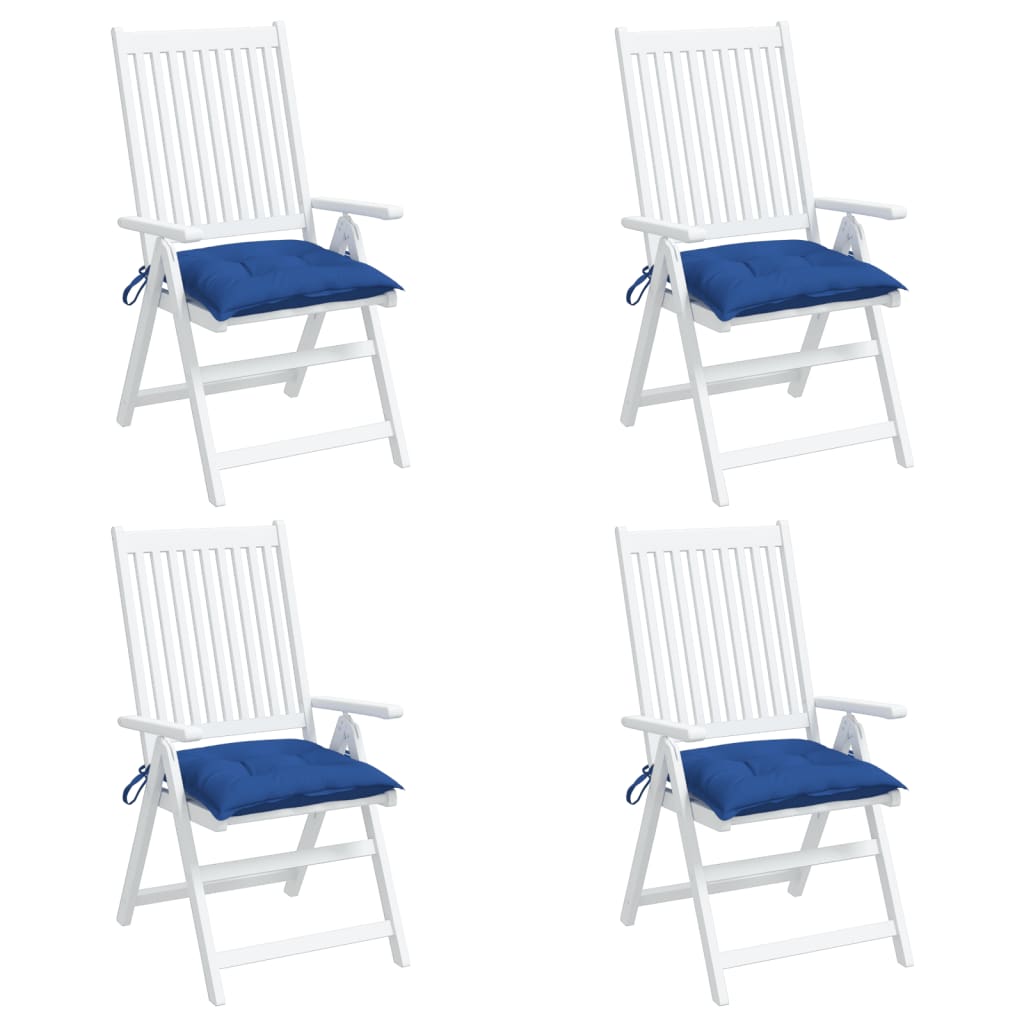 vidaXL Coussins de palette lot de 4 bleu 50x50x7 cm tissu oxford