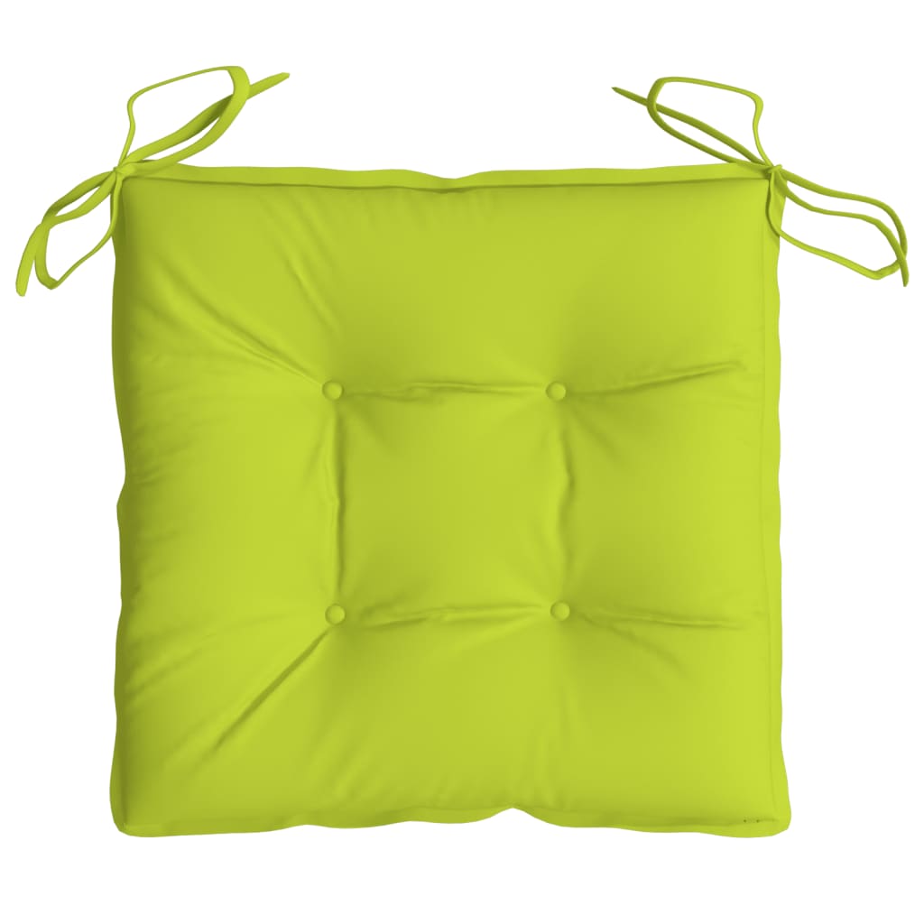 vidaXL Coussins de palette lot de 2 vert brillant 50x50x7 cm