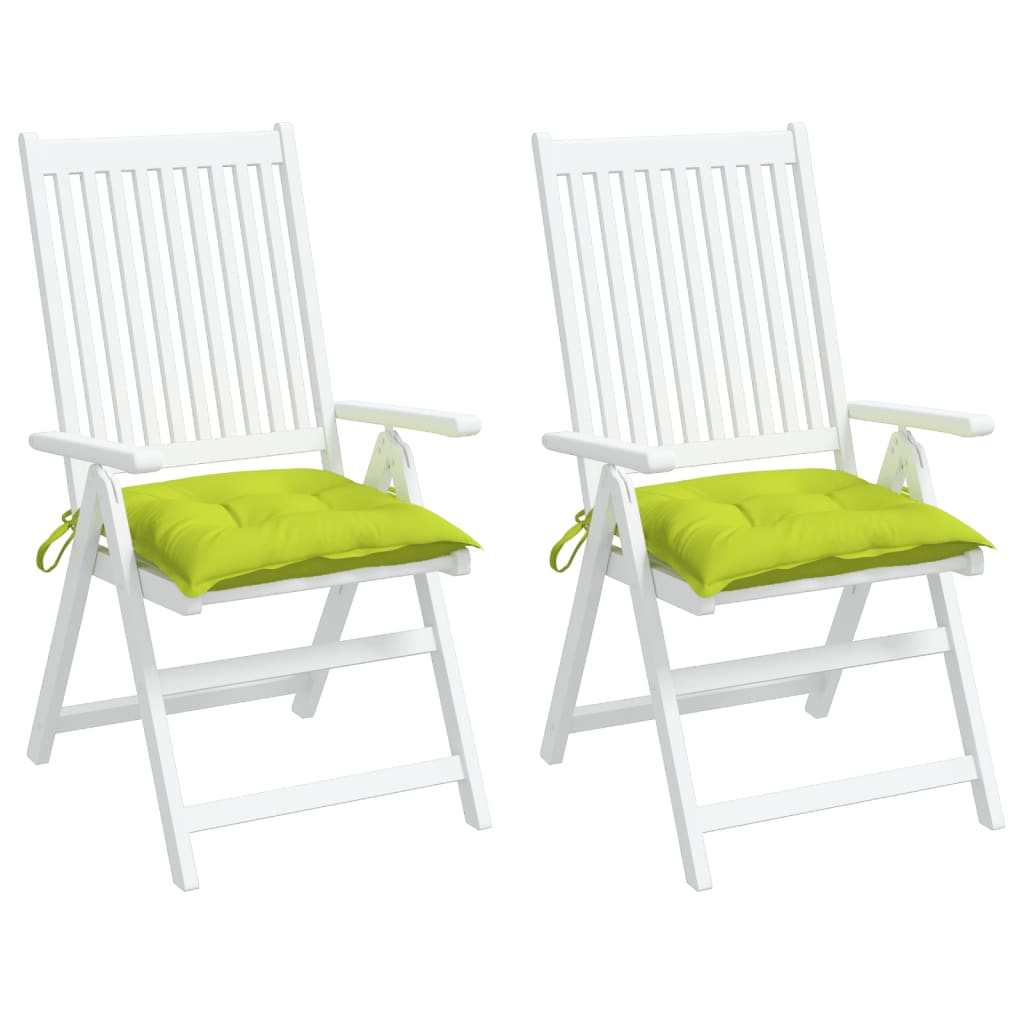 vidaXL Coussins de palette lot de 2 vert brillant 50x50x7 cm