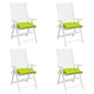 vidaXL Coussins de palette lot de 4 vert brillant 50x50x7 cm