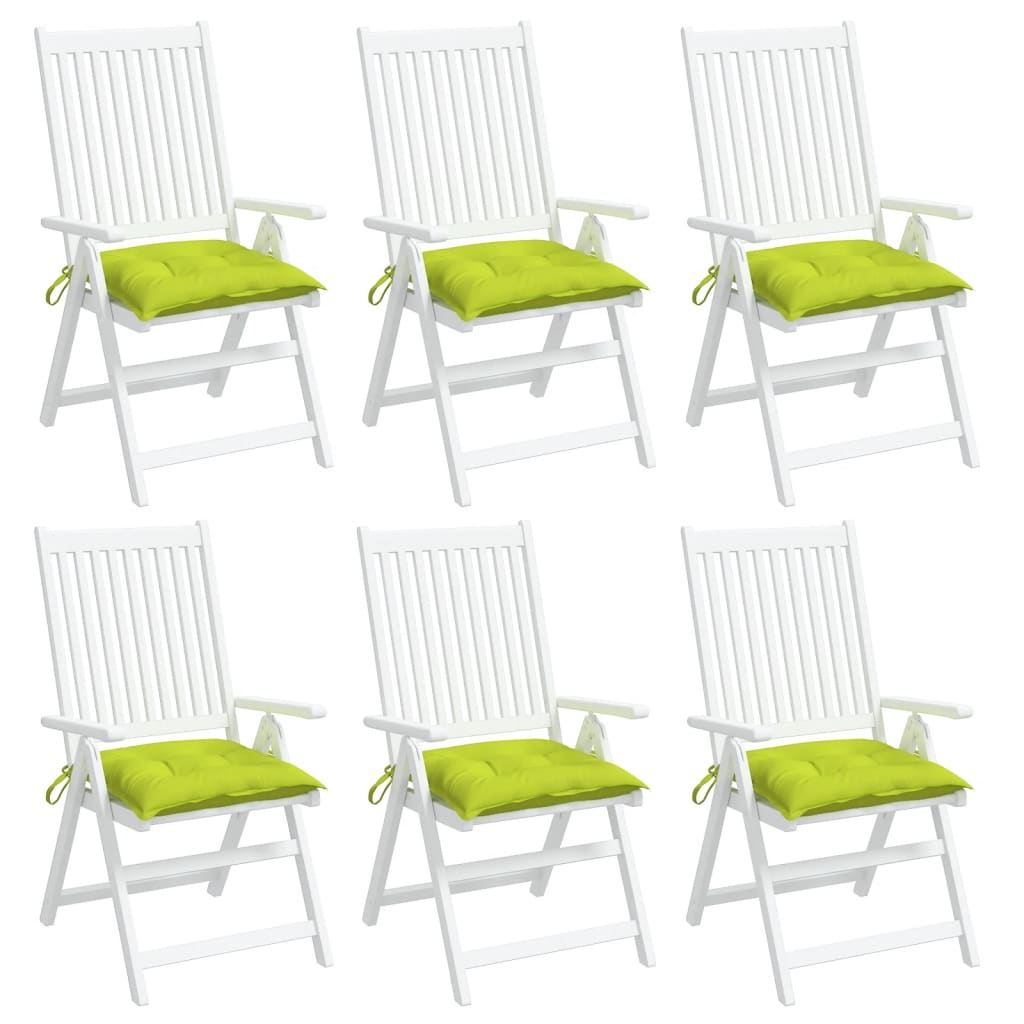 vidaXL Coussins de palette lot de 6 vert brillant 50x50x7 cm