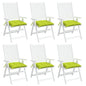vidaXL Coussins de palette lot de 6 vert brillant 50x50x7 cm