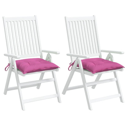 vidaXL Coussins de chaise 2 pcs rose 50x50x7 cm tissu oxford