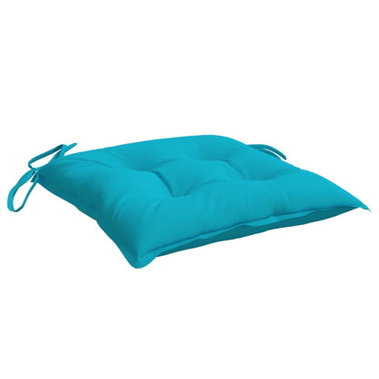 vidaXL Coussins de chaise 6 pcs turquoise 50x50x7 cm tissu oxford