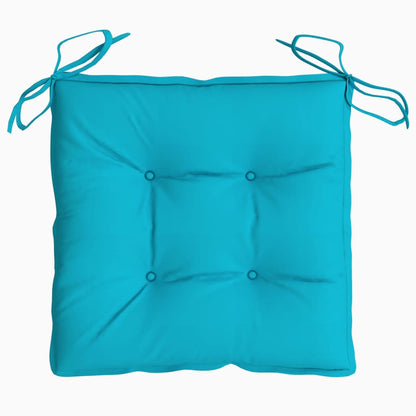 vidaXL Coussins de chaise 6 pcs turquoise 50x50x7 cm tissu oxford