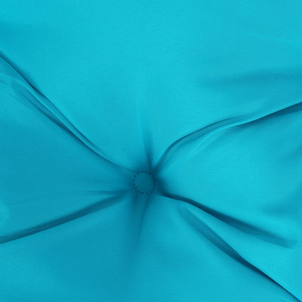 vidaXL Coussins de chaise 6 pcs turquoise 50x50x7 cm tissu oxford