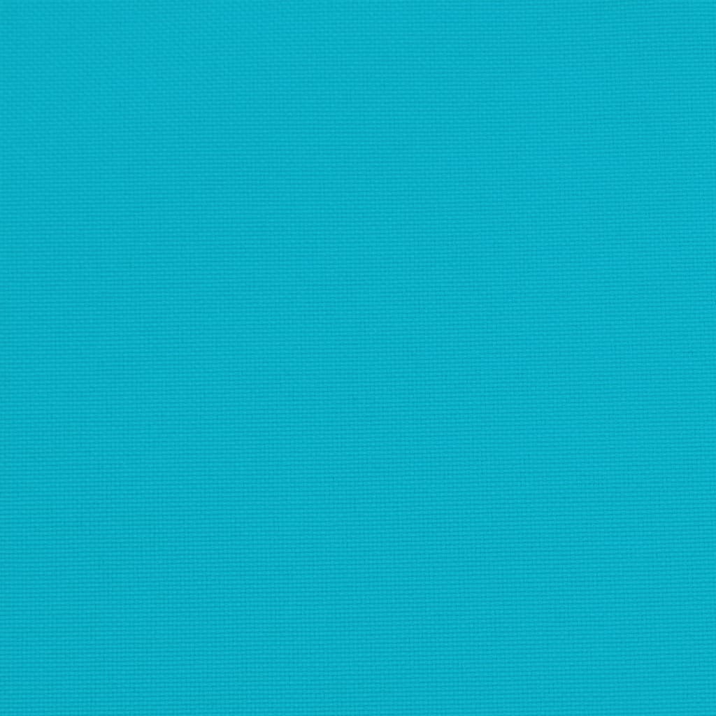 vidaXL Coussins de chaise 6 pcs turquoise 50x50x7 cm tissu oxford