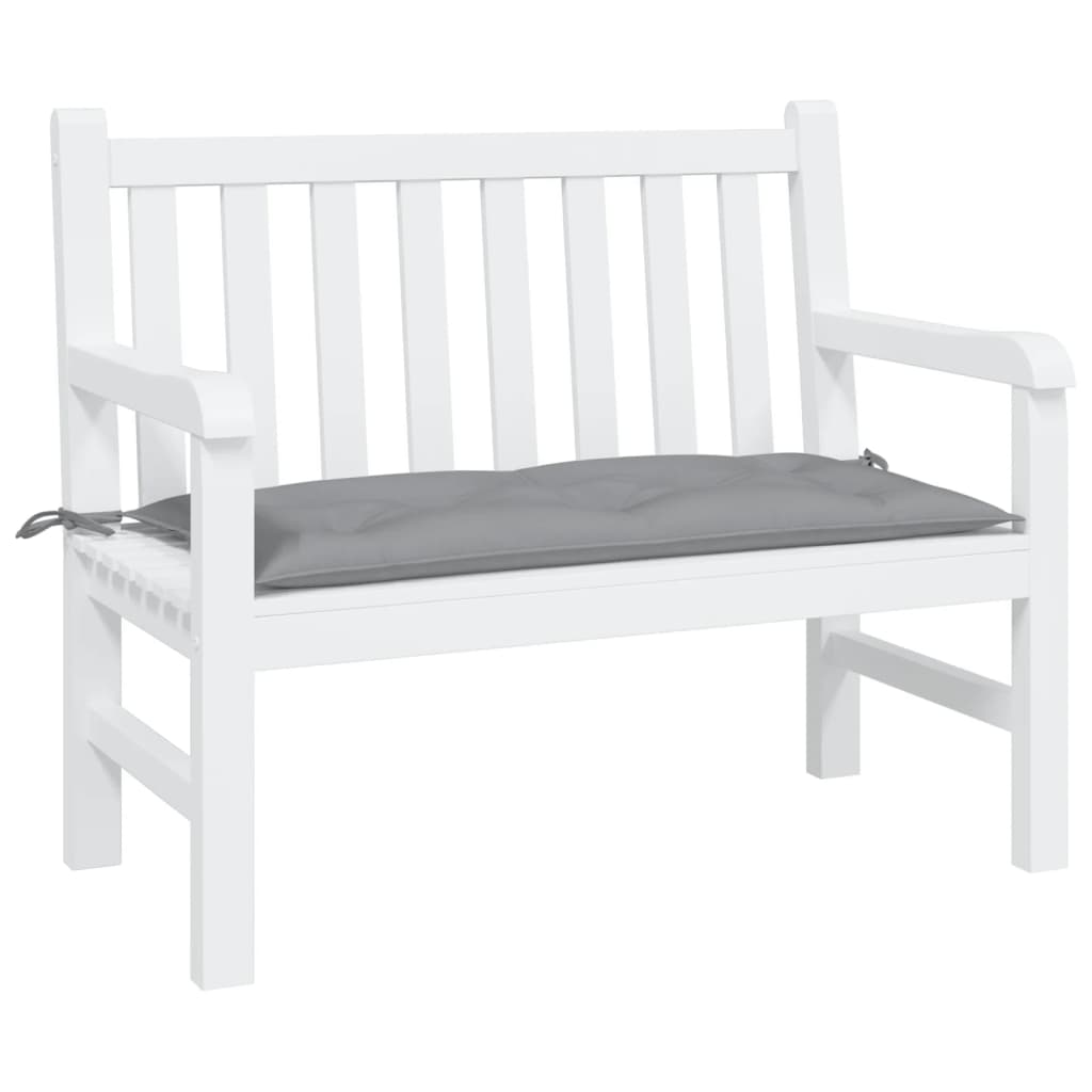 vidaXL Coussin de banc de jardin gris 100x50x7 cm tissu oxford