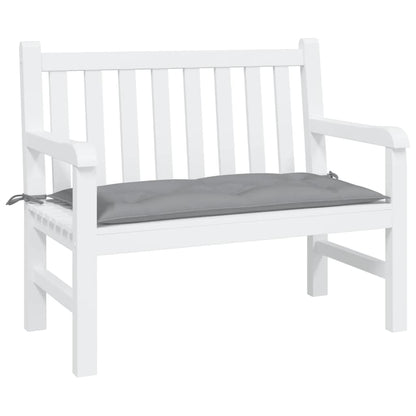 vidaXL Coussin de banc de jardin gris 100x50x7 cm tissu oxford