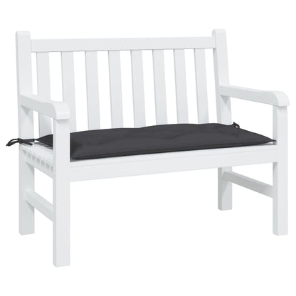 vidaXL Coussin de banc de jardin noir 100x50x7 cm tissu oxford