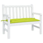 vidaXL Coussin de banc de jardin vert brillant 100x50x7cm tissu oxford