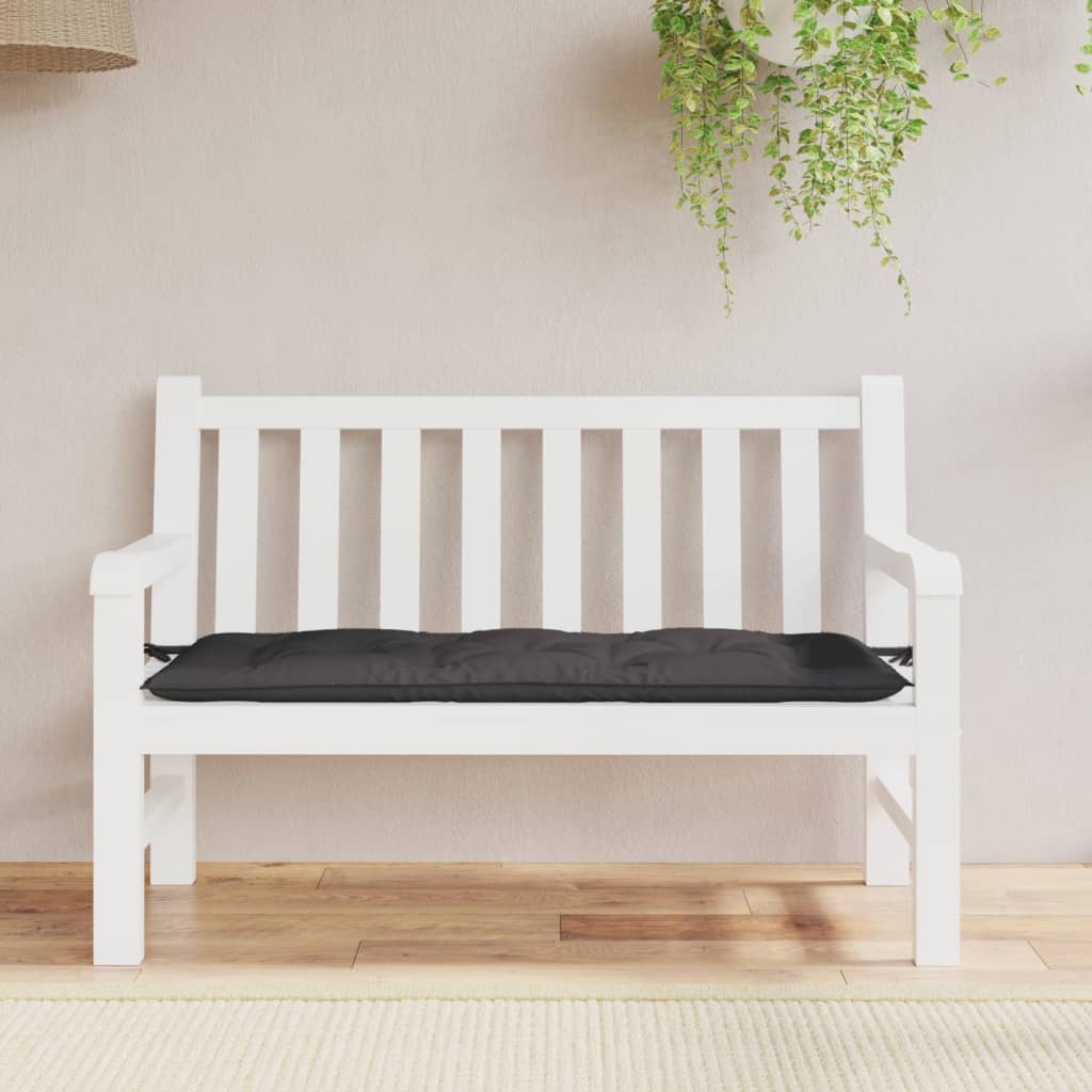 vidaXL Coussin de banc de jardin anthracite 120x50x7 cm tissu oxford
