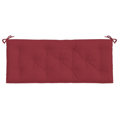 vidaXL Coussin de banc de jardin rouge bordeaux 120x50x7 cm