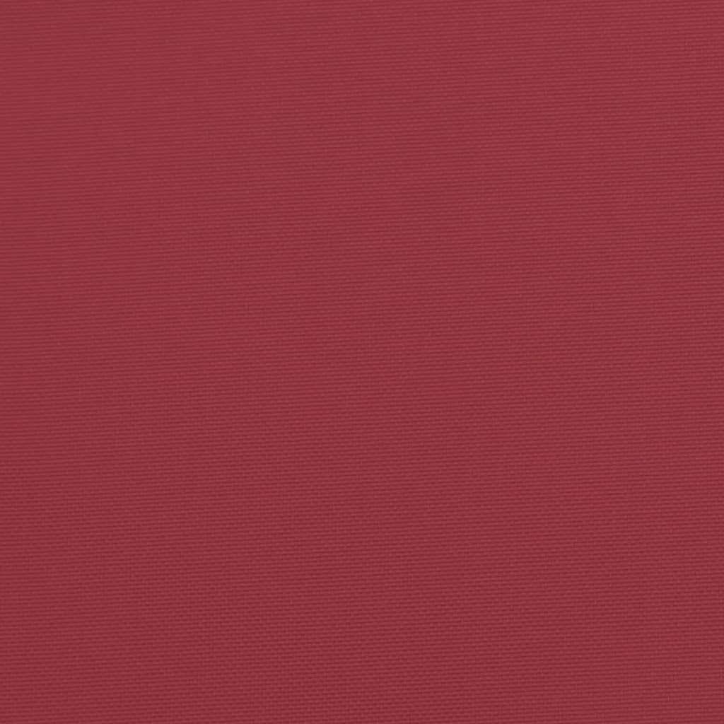 vidaXL Coussin de banc de jardin rouge bordeaux 120x50x7 cm