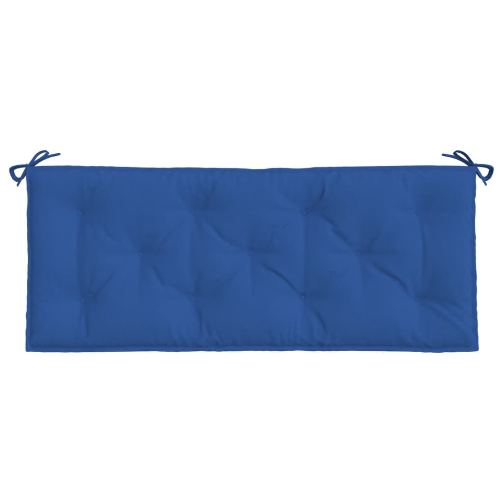 vidaXL Coussin de banc de jardin bleu 120x50x7 cm tissu oxford