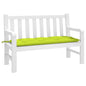 vidaXL Coussin de banc de jardin vert brillant 120x50x7cm tissu oxford