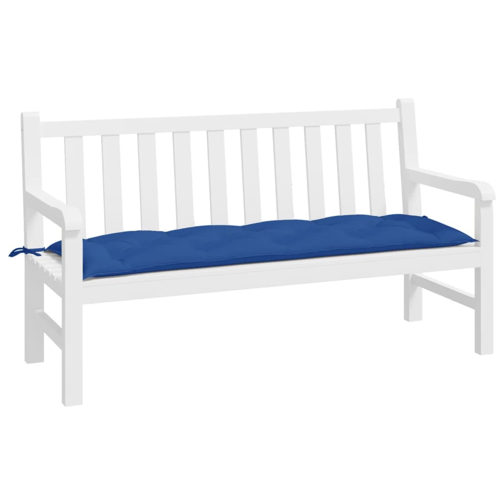 vidaXL Coussin de banc de jardin bleu royal 150x50x7 cm tissu oxford