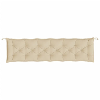 vidaXL Coussin de banc de jardin beige 200x50x7 cm tissu oxford