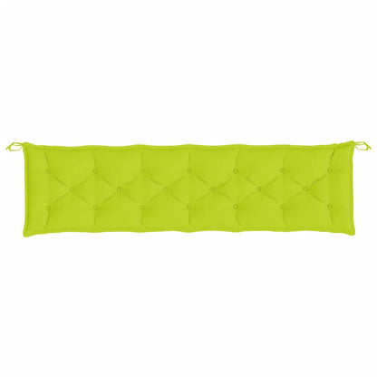 vidaXL Coussin de banc de jardin vert brillant 200x50x7cm tissu oxford