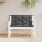 vidaXL Coussins de banc de jardin 2 pcs anthracite tissu Oxford