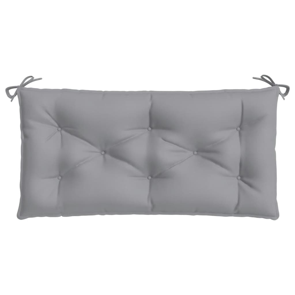 vidaXL Coussins de banc de jardin 2 pcs gris 100x50x7 cm tissu Oxford