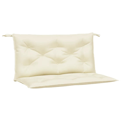 vidaXL Coussins de banc de jardin 2 pcs crème 100x50x7 cm tissu oxford