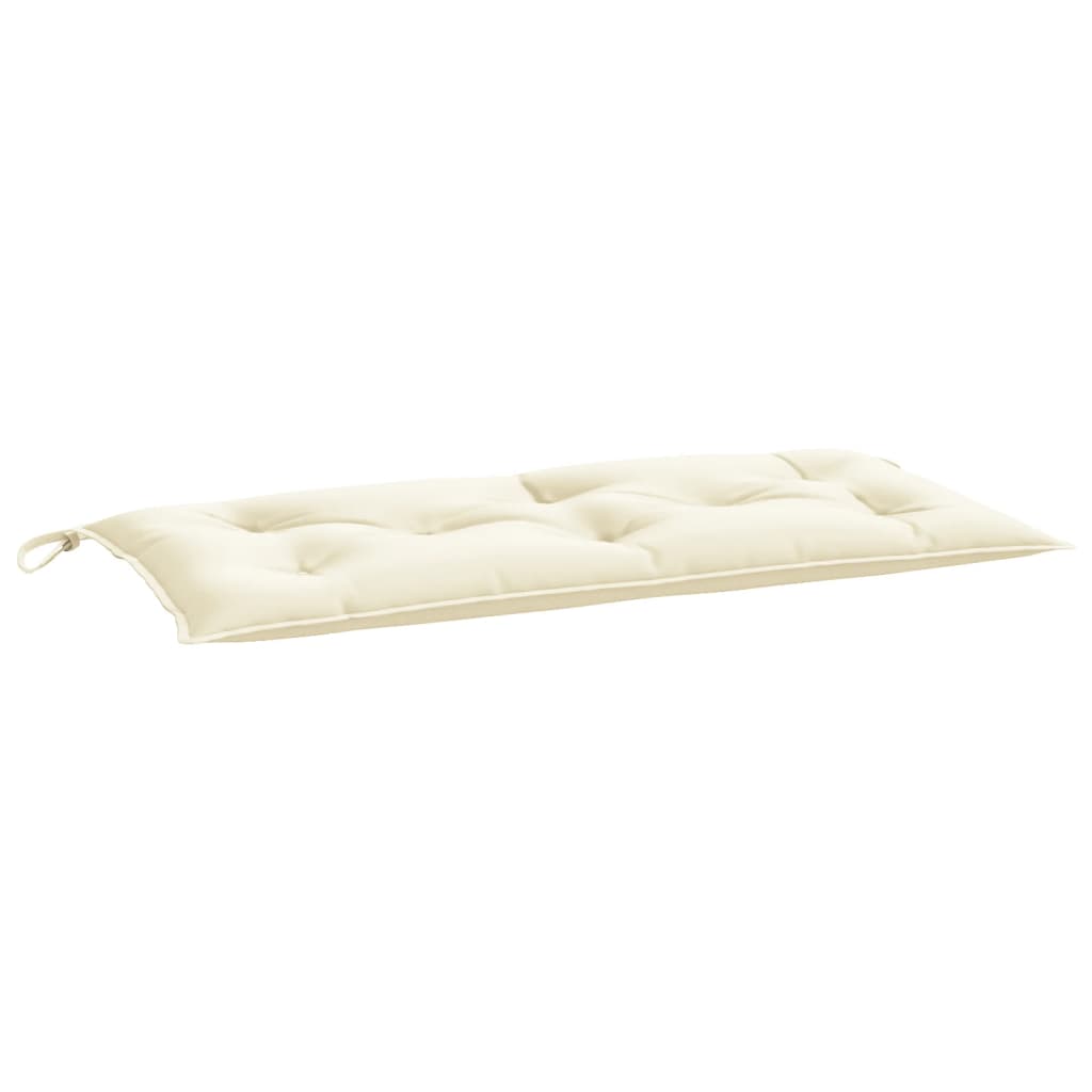 vidaXL Coussins de banc de jardin 2 pcs crème 100x50x7 cm tissu oxford