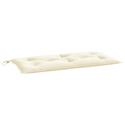 vidaXL Coussins de banc de jardin 2 pcs crème 100x50x7 cm tissu oxford