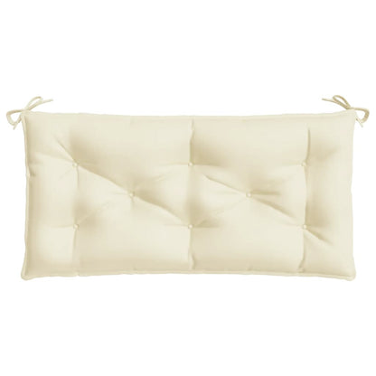 vidaXL Coussins de banc de jardin 2 pcs crème 100x50x7 cm tissu oxford