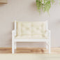 vidaXL Coussins de banc de jardin 2 pcs crème 100x50x7 cm tissu oxford