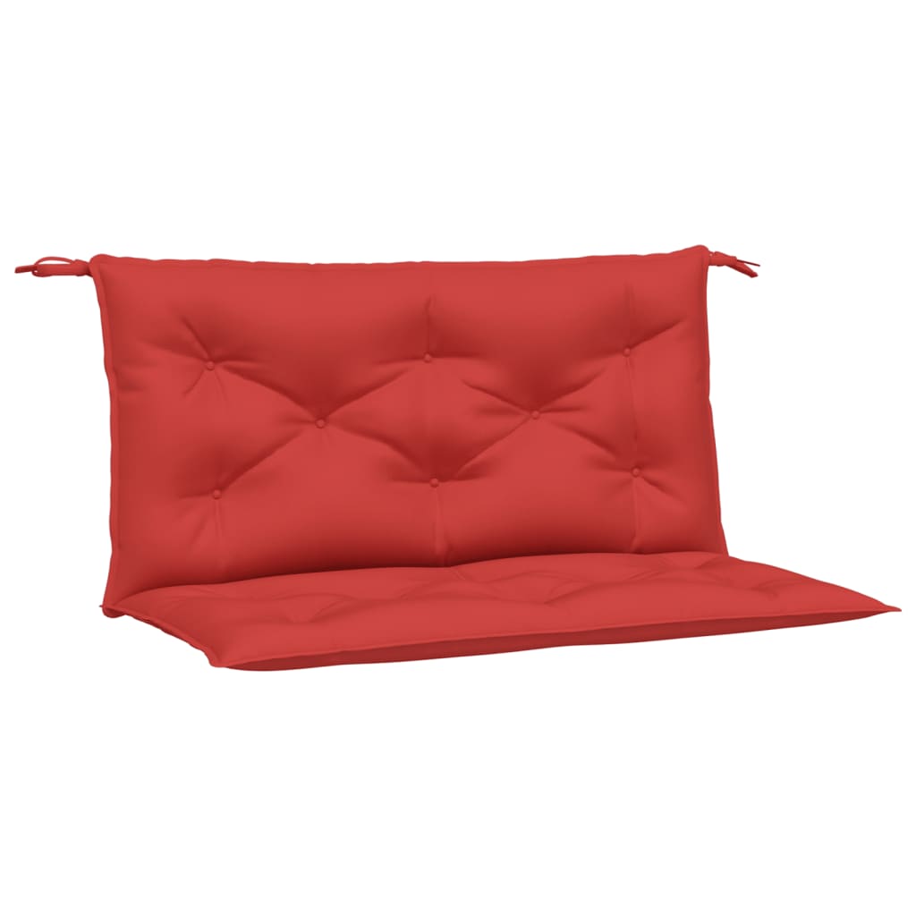 vidaXL Coussins de banc de jardin 2 pcs rouge 100x50x7 cm tissu Oxford