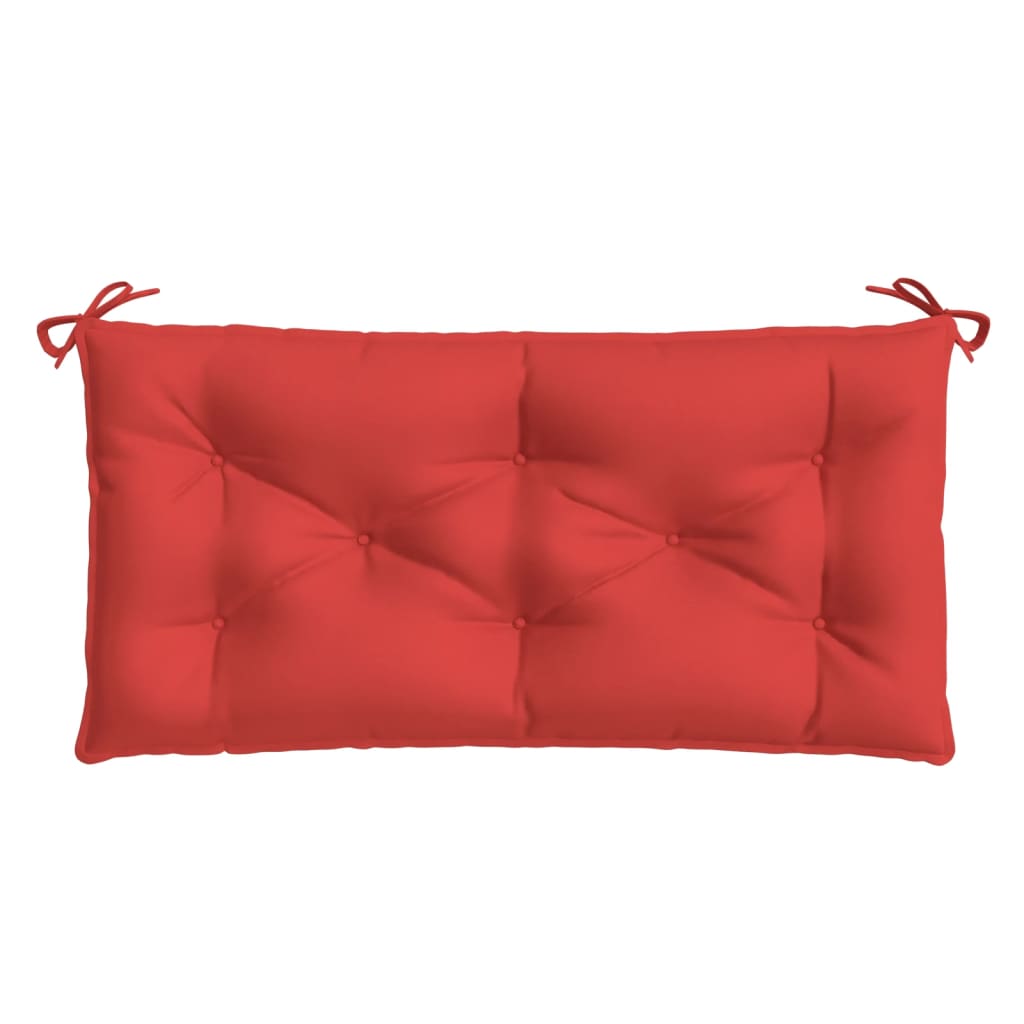 vidaXL Coussins de banc de jardin 2 pcs rouge 100x50x7 cm tissu Oxford