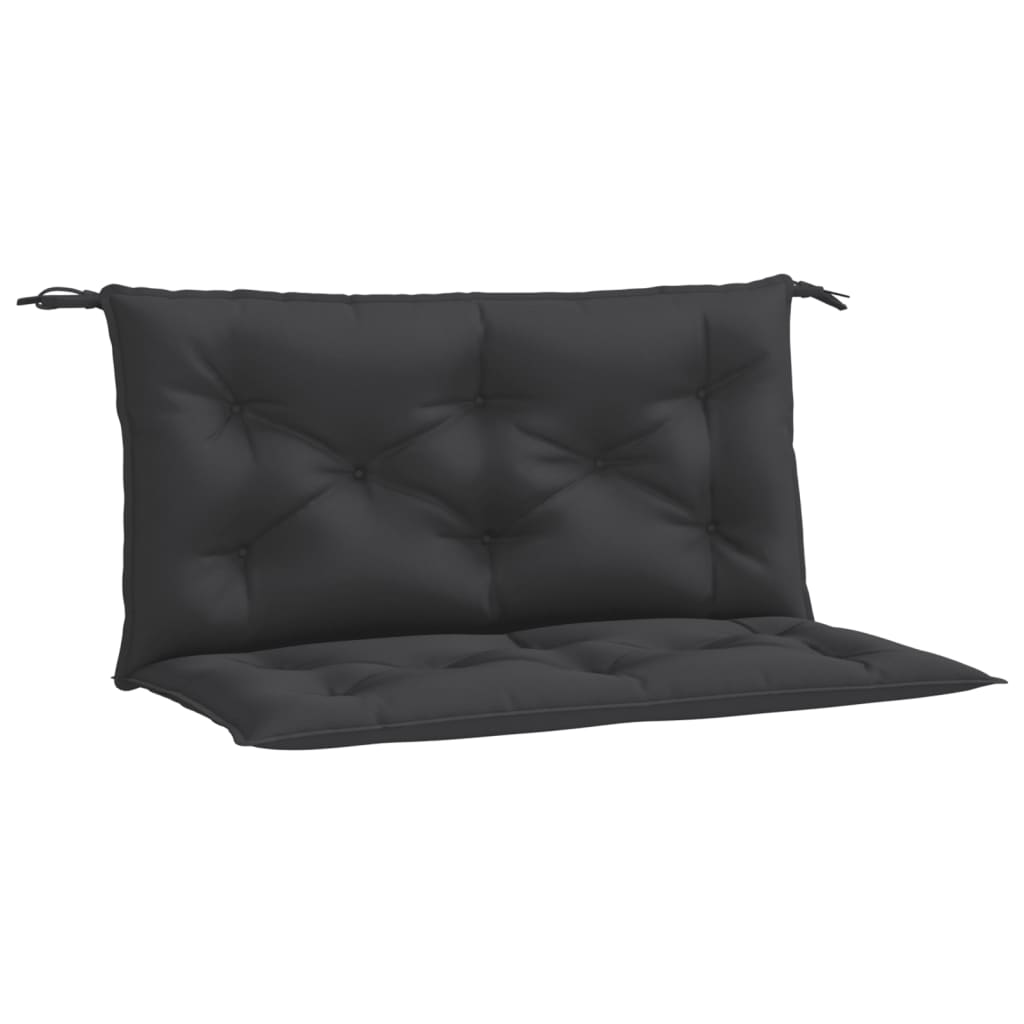 vidaXL Coussins de banc de jardin 2 pcs noir 100x50x7 cm tissu Oxford