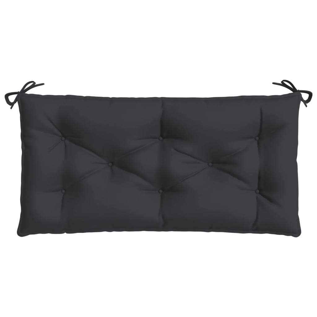 vidaXL Coussins de banc de jardin 2 pcs noir 100x50x7 cm tissu Oxford