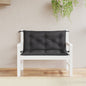 vidaXL Coussins de banc de jardin 2 pcs noir 100x50x7 cm tissu Oxford