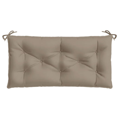 vidaXL Coussins de banc de jardin 2 pcs taupe 100x50x7 cm tissu Oxford