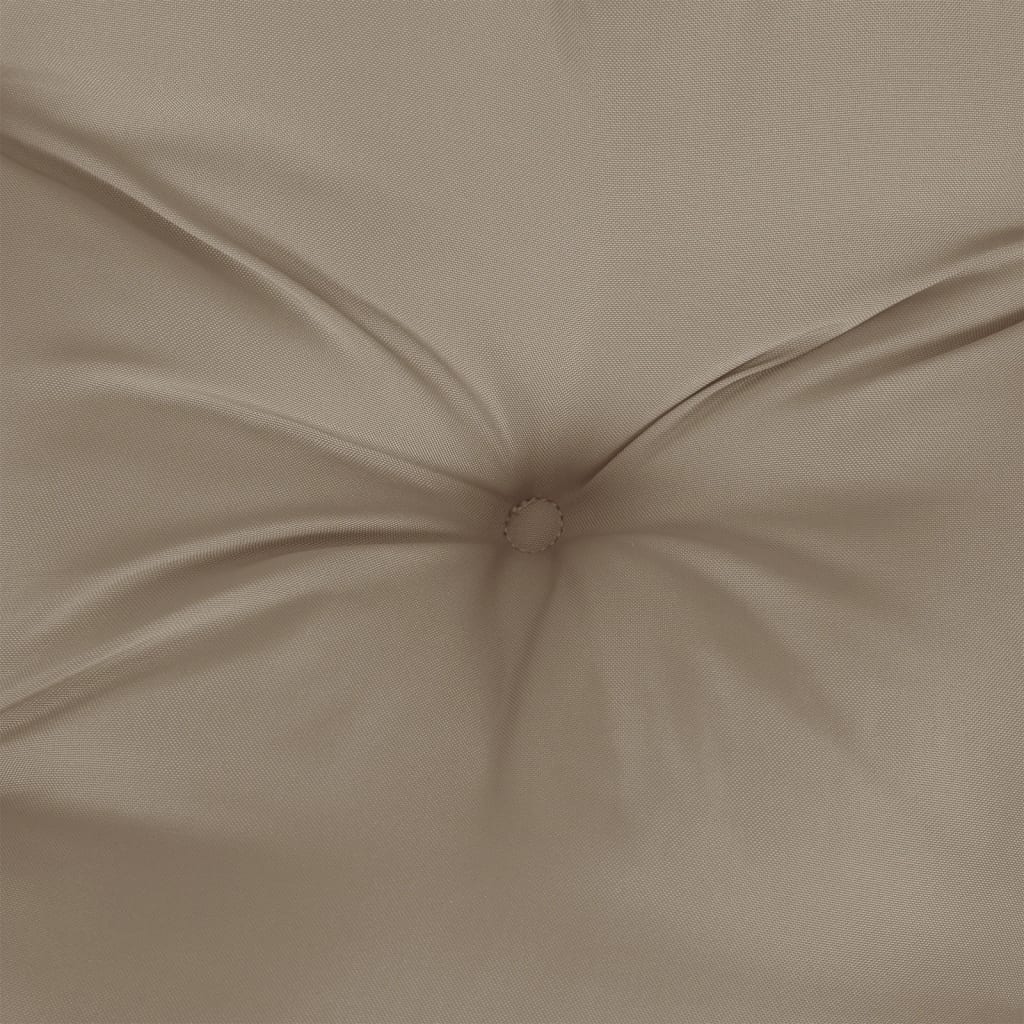 vidaXL Coussins de banc de jardin 2 pcs taupe 100x50x7 cm tissu Oxford