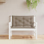vidaXL Coussins de banc de jardin 2 pcs taupe 100x50x7 cm tissu Oxford