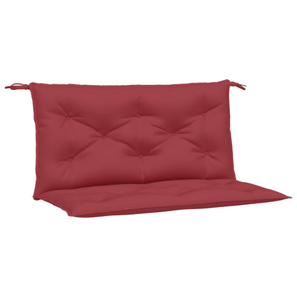 vidaXL Coussins de banc de jardin 2 pcs rouge bordeaux tissu Oxford