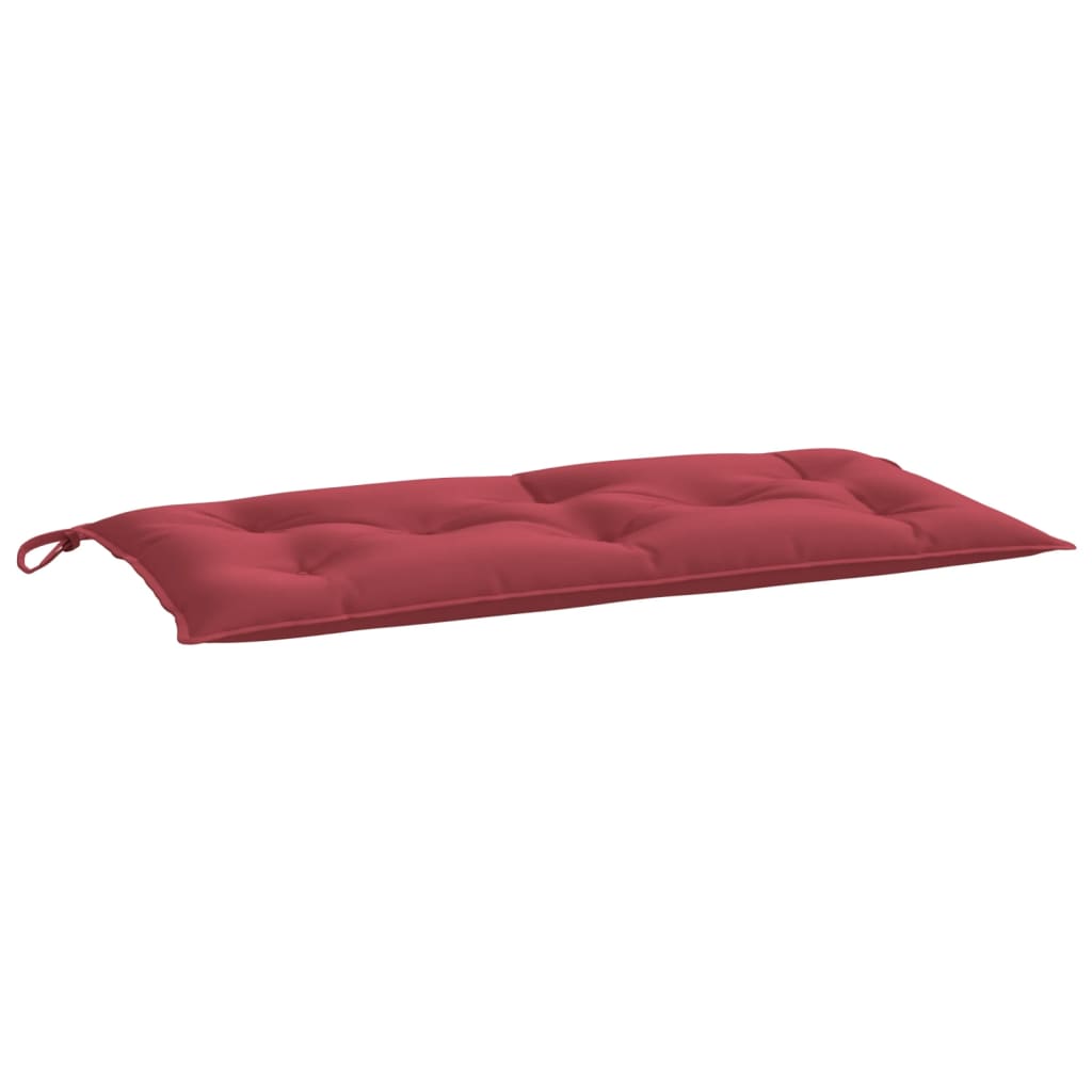 vidaXL Coussins de banc de jardin 2 pcs rouge bordeaux tissu Oxford